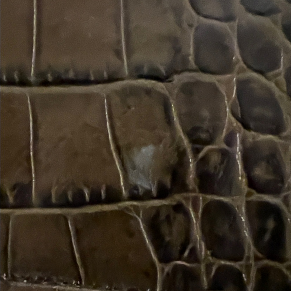 Ann Taylor Croc-Embossed Chain Shoulder Bag - Picture 6 of 7